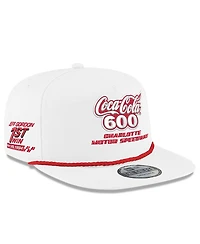 New Era Men's White Jeff Gordon Coca-Cola 600 First Win Golfer Adjustable Hat