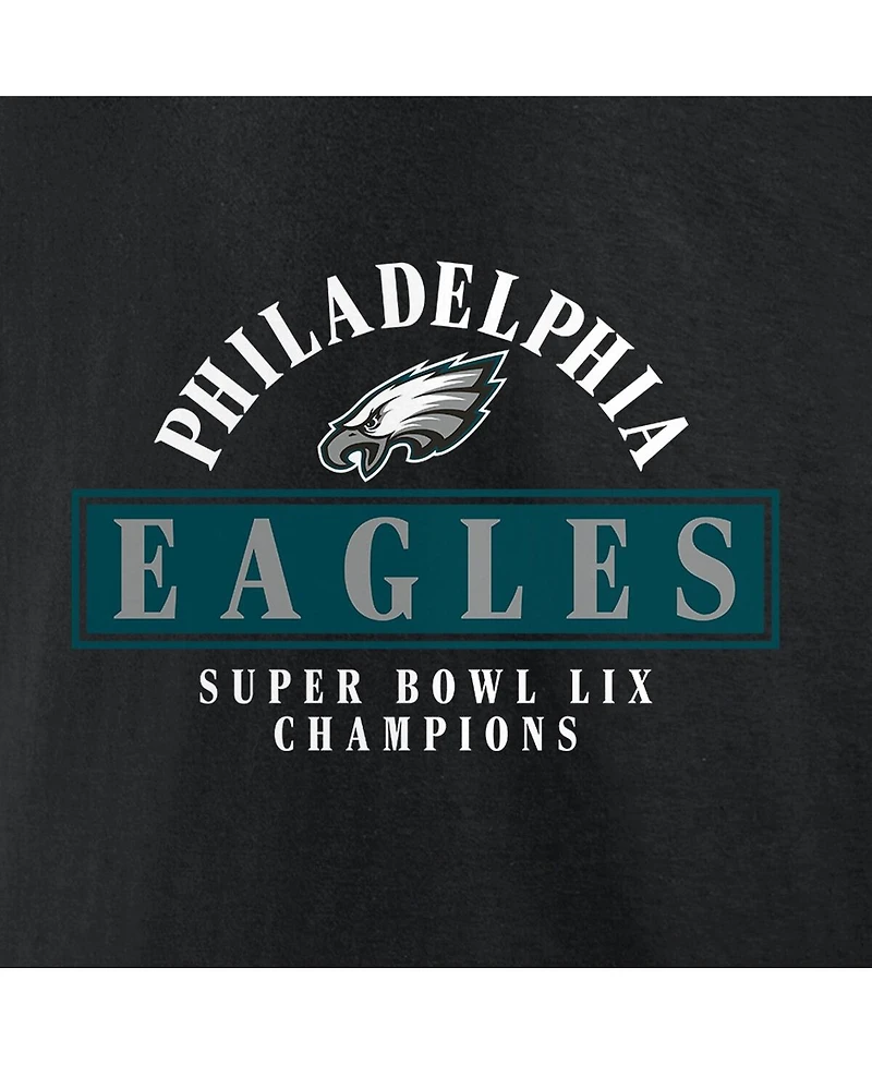 Fanatics Men's Black Philadelphia Eagles Super Bowl Lix Champions Big Tall Pullover Hoodie
