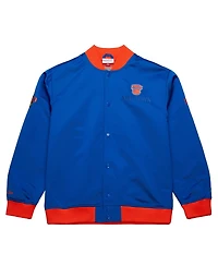 Mitchell & Ness Men's Blue New York Knicks Hardwood Classics Team Og 3.0 Lightweight Satin Full-Snap Jacket
