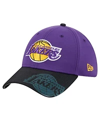 New Era Men's Purple Los Angeles Lakers Sport Night 39THIRTY Flex Hat