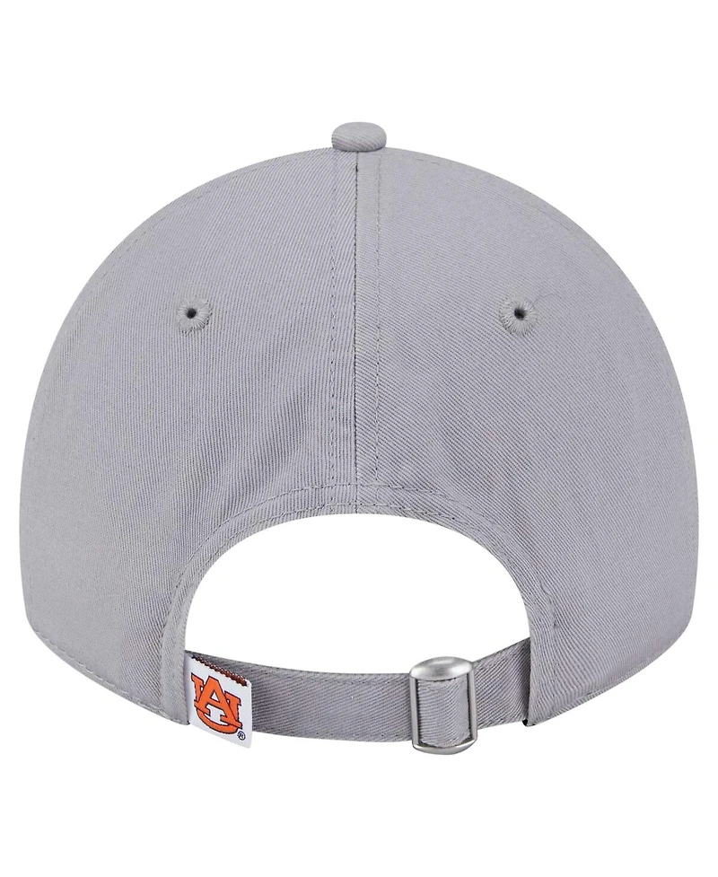 New Era Women's Gray Auburn Tigers Logo 9TWENTY Adjustable Hat