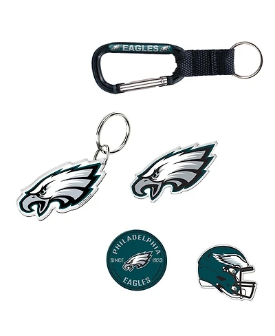 Wincraft Philadelphia Eagles Key Ring and Fridge Magnet, Set of 5