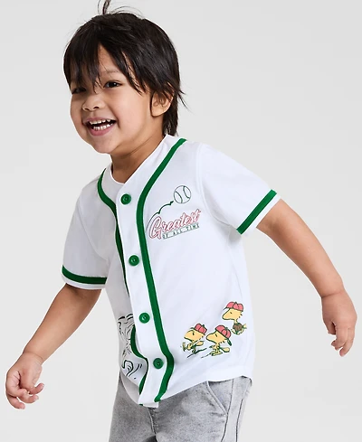Epic Threads Toddler Boys 2T-4T Peanuts Graphic Short-Sleeve Baseball T-Shirt, Exclusively at Macy's