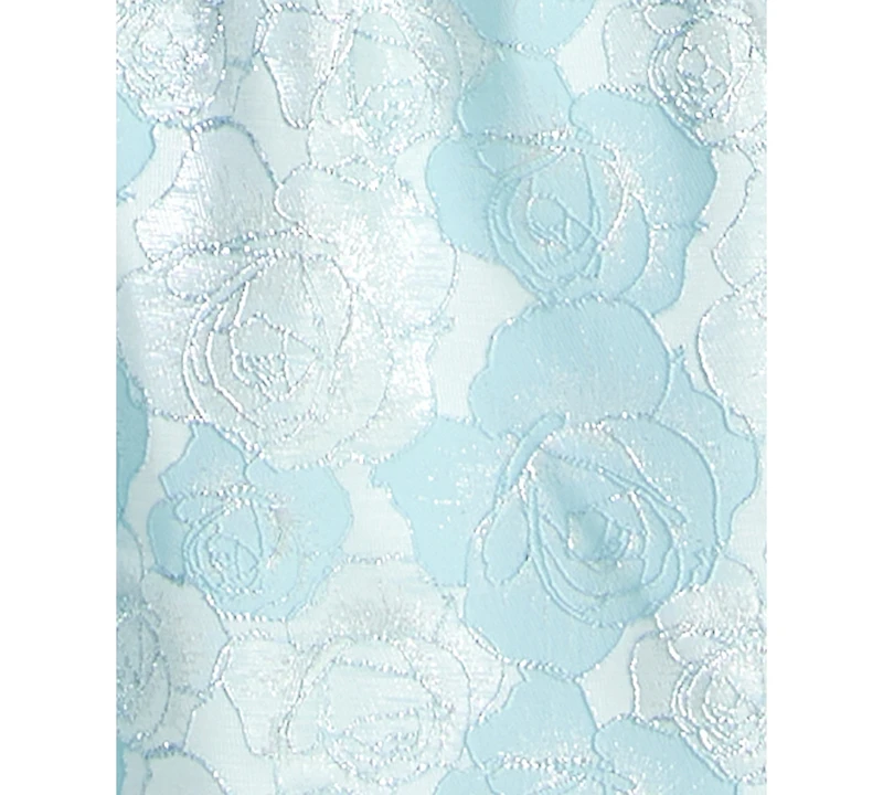 Crystal Doll Juniors' Sleeveless Brocade Corset Gown