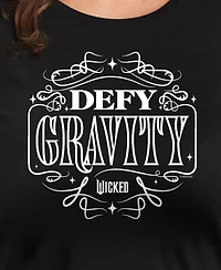 Hybrid Apparel Trendy Plus Wicked Defy Gravity Graphic Crew Neck T-Shirt