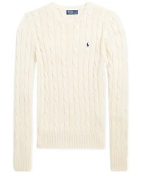 Polo Ralph Lauren Women's Cable-Knit Cotton Crewneck Sweater
