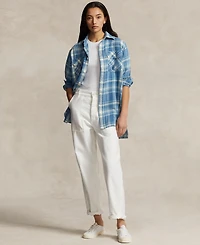 Polo Ralph Lauren Women's Plaid Cotton Twill Workshirt