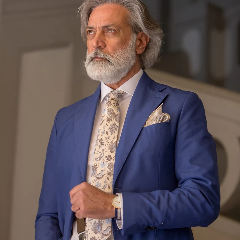 Elizabetta Men's Medici - Printed Silk Tie for Men