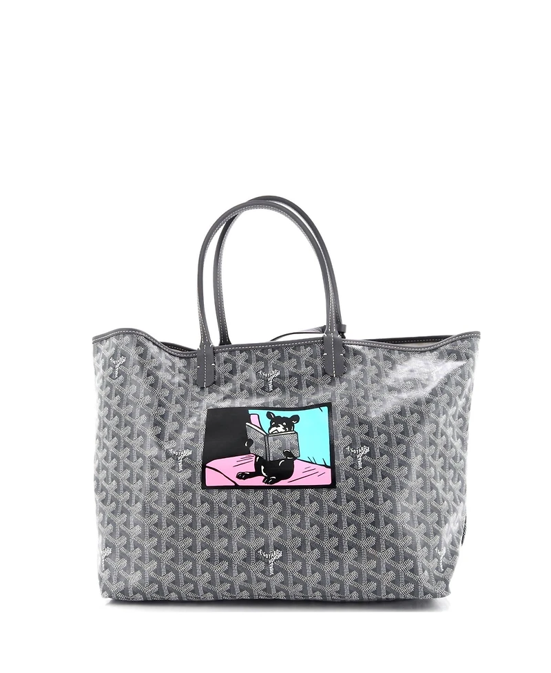 Pre-Owned Goyard Pm Saint Louis Tote Printed Coated Canvas