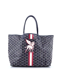 Pre-Owned Goyard Pm Saint Louis Tote Printed Coated Canvas