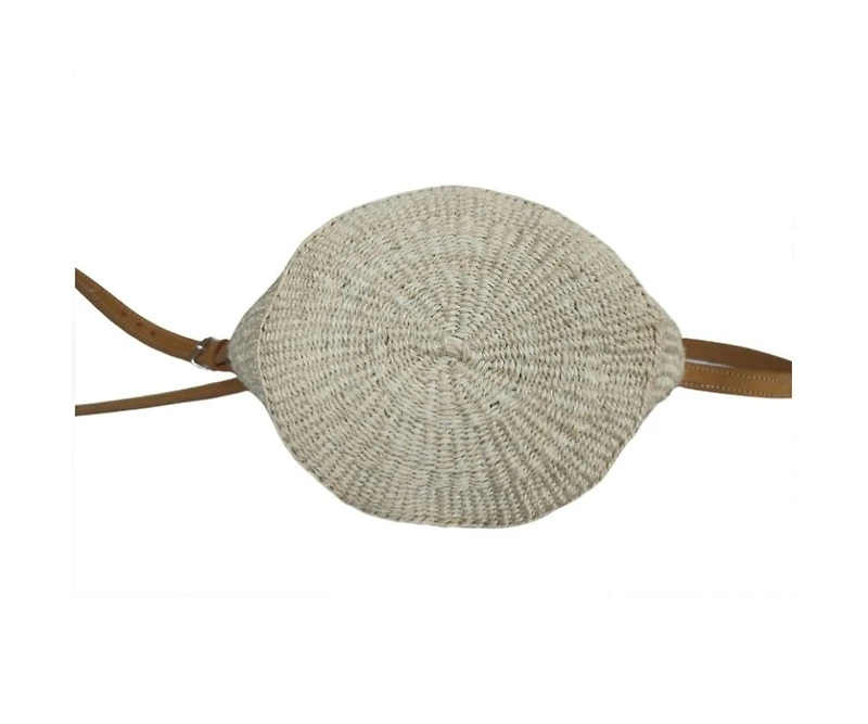 Life Top Handcrafted Sisal Straw Crossbody Bag