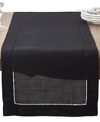 Saro Lifestyle Hemstitched Border Table Runner, 16" x 54"
