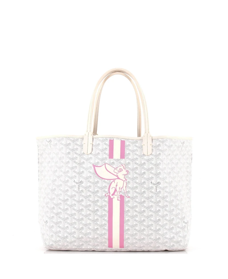 Pre-Owned Goyard Pm Saint Louis Tote Printed Coated Canvas