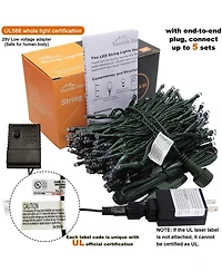 Twinkle Star 200 Led Fairy String Lights Halloween Decoration with 8 Modes Plug In - 66 ft