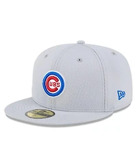 New Era Men's Gray Chicago Cubs 2025 Mlb Clubhouse 59FIFTY Fitted Hat