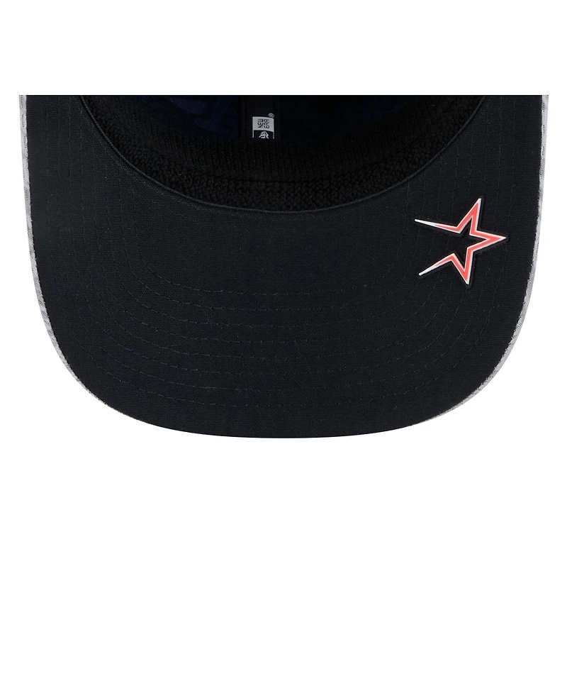New Era Men's Gray Houston Astros 2025 Mlb Clubhouse 9SEVENTY Stretch-Snap Hat