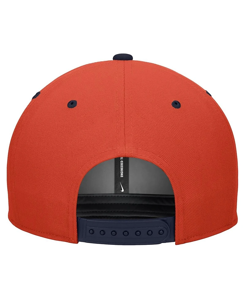 Nike Men's White/Orange Illinois Fighting Illini Pro Performance Snapback Hat