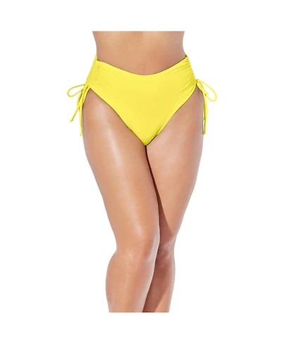 Swimsuits for All Women's Virtuoso Ruched Side Tie Bikini Bottom