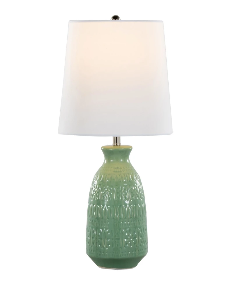 LumiSource Claudia 20" Ceramic Accent Lamp, Set of 2