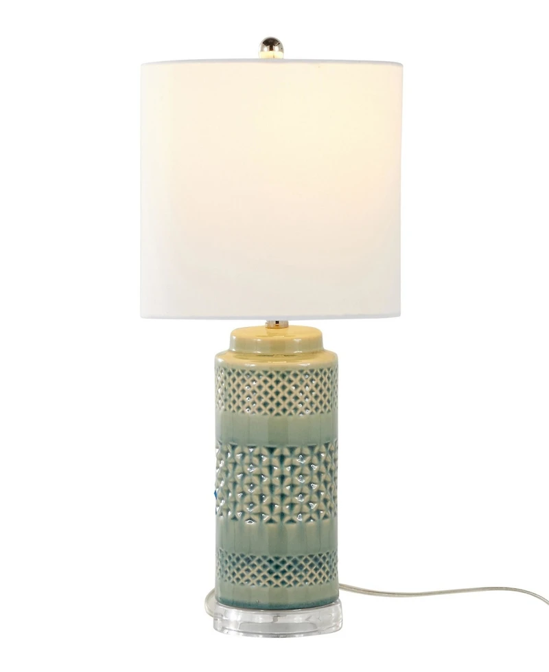 LumiSource Casa 21" Ceramic Table Lamp, Set of 2