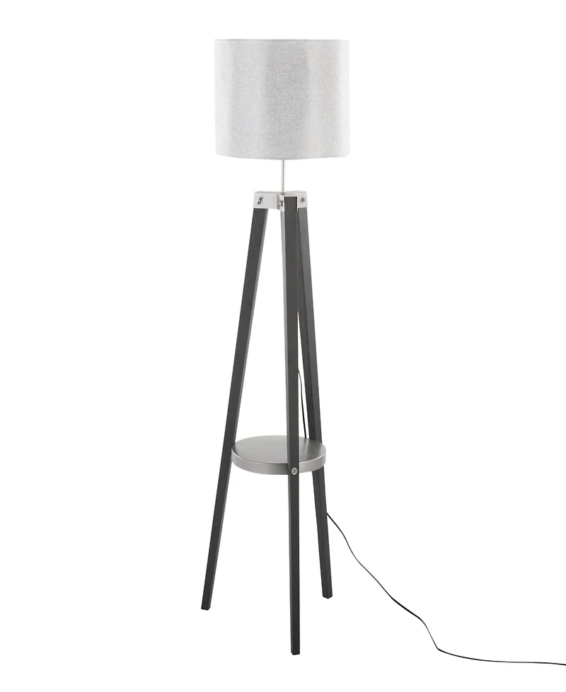 LumiSource Compass 58" Wood Floor Lamp
