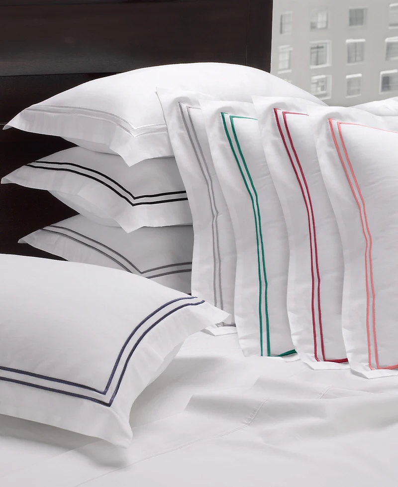 Ella Jayne 100% Cotton Percale Satin Stitched 3-Pc. Duvet Cover Set, King/California King