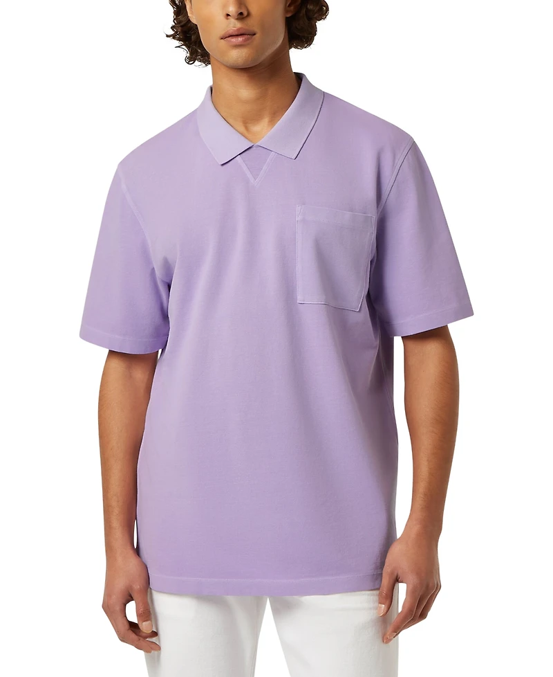 Scotch & Soda Men's Relaxed-Fit Short Sleeve Garment-Dyed Polo Shirt