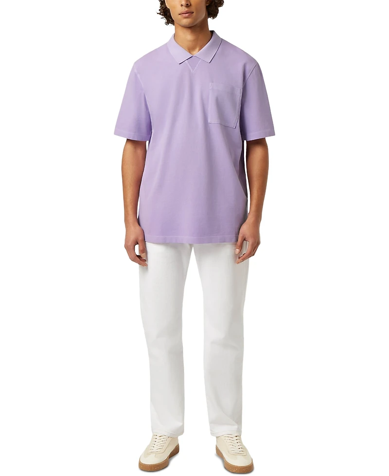 Scotch & Soda Men's Relaxed-Fit Short Sleeve Garment-Dyed Polo Shirt