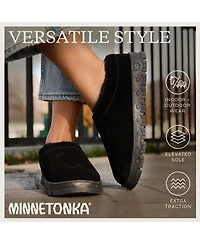 Minnetonka Women's Neva Suede Clog Slippers