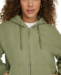 Levi's Women's Relaxed Workwear Hooded Bomber Jacket
