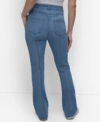 Dkny Women's Seam-Front Kick-Flare Jeans
