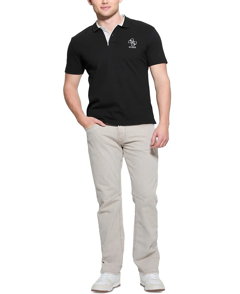 Guess Men's Lyle Slim-Fit Short Sleeve Polo Shirt