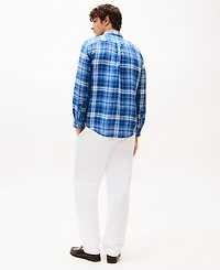 Tommy Hilfiger Men's Check Linen Shirt