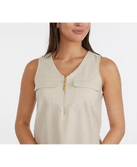 Ellen Tracy Women's Half Zip Top