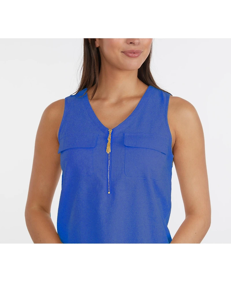Ellen Tracy Women's Half Zip Top