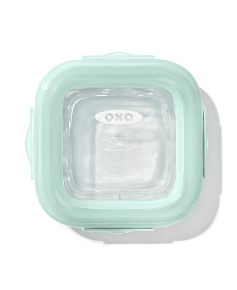 Oxo Tot Glass 4-Pack Baby Blocks Food Storage Containers