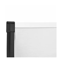 Door Canopy and Transparent 117.1"x35.4" Polycarbonate