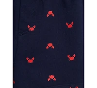 Little Me Baby Boys 2-Pc. Crab Stripe Bodysuit & Shorts Set