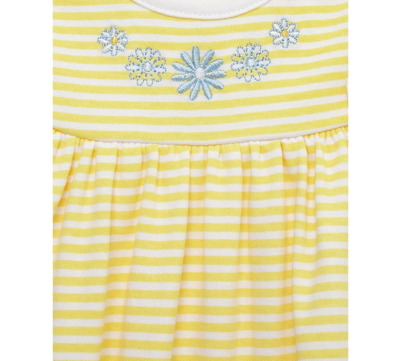 Little Me Baby Girls Daisies Rompers, Pack of 2