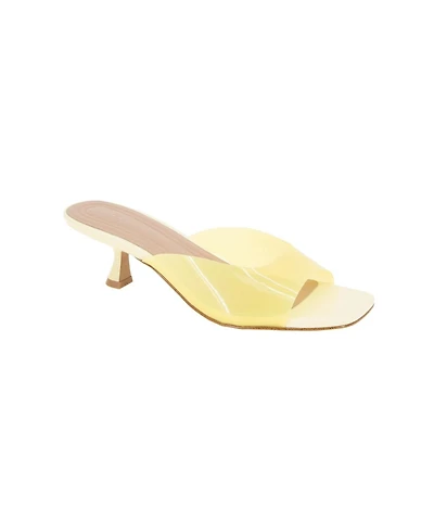 BCBGeneration Women's Inika Vinyl Slip On Dress Sandals