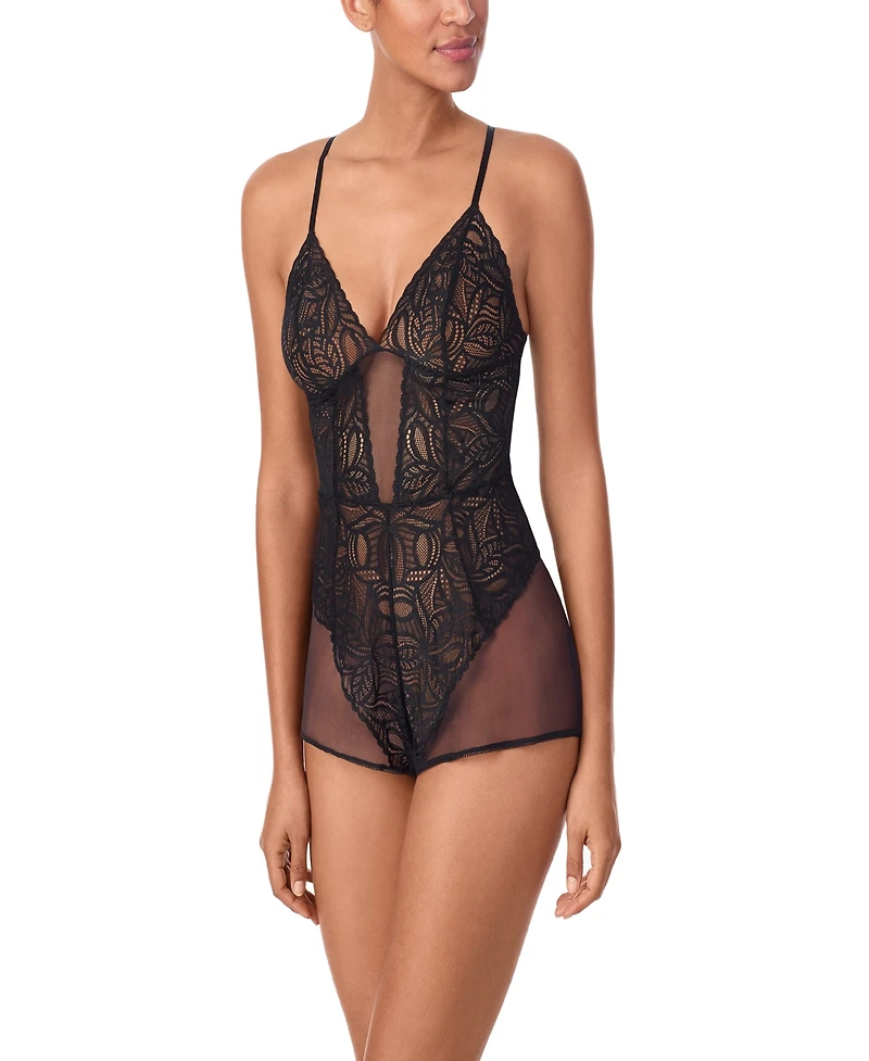 Dkny Women's Deco Lace Romper Chemise- DK7559