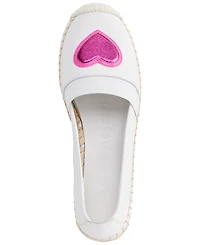 Karl Lagerfeld Paris Women's Manika Heart Patch Espadrille Flats