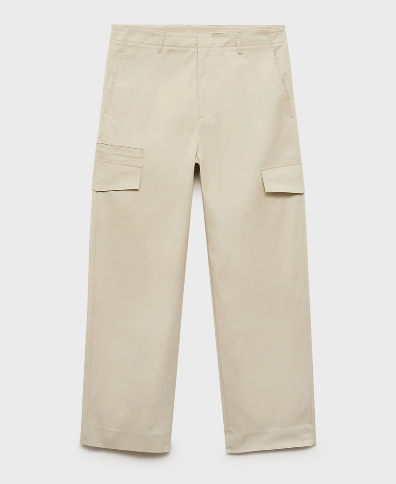 Mango Men's Relaxed-Fit Pocket Pants