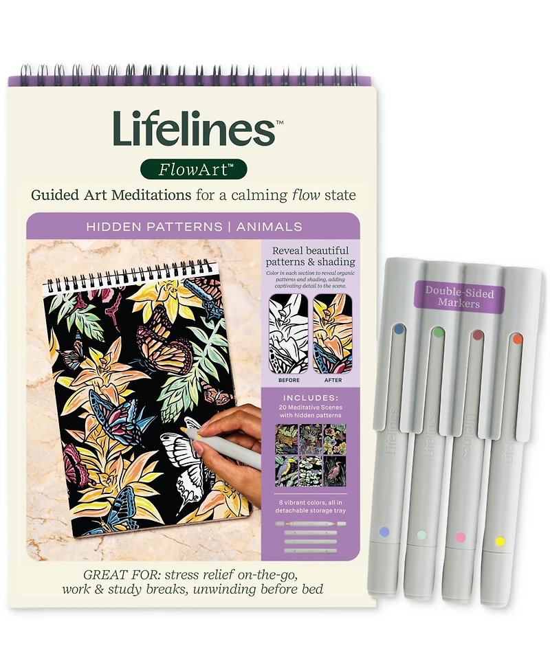 Lifelines FlowArt Hidden Pattern Animals Art Kit