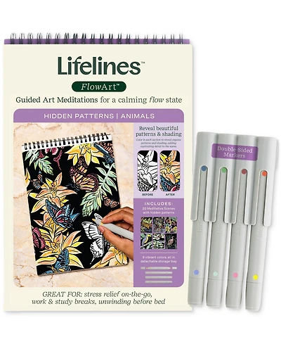 Lifelines FlowArt Hidden Pattern Animals Art Kit