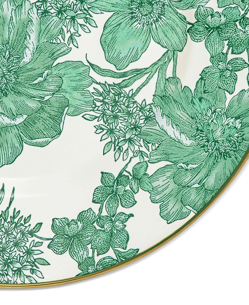 Mackenzie-Childs Emerald English Garden Dinner Plate