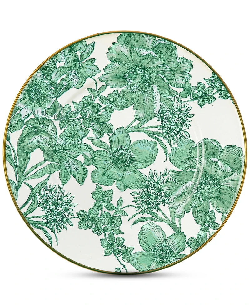 Mackenzie-Childs Emerald English Garden Salad/Dessert Plate