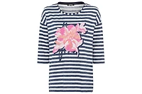 Olsen Women's Stripe and Placement Print T-Shirt