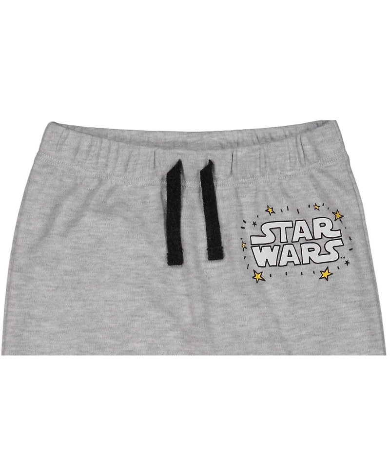 Star Wars Baby Boys Yoda Bodysuit T-Shirt and Pants 4 Piece Layette Set