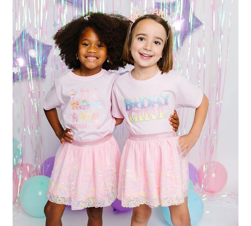 Sweet Wink Little and Big Girls Pastel Confetti Tutu Skirt